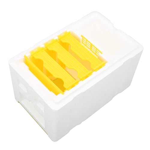 Foam Beehive Box for Beekeeping, Lightweight Portable Mating Box for Breeding and Reproduction, with Sliding Panels, Better Insulation Than Wooden