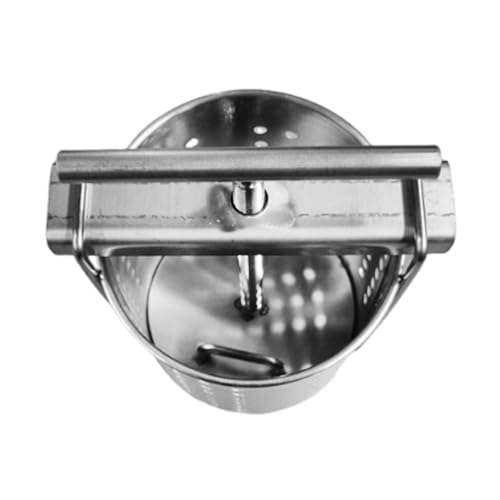 Manual Fruit Press, 304 Stainless Steel Vegetable Squeezer for Honey, Juice, Cheese, Oil, Wine, 1.5L Small Extraction Barrel for Home Kitchen, Farmhouse, with 2 Filter Mesh (1 pcs)