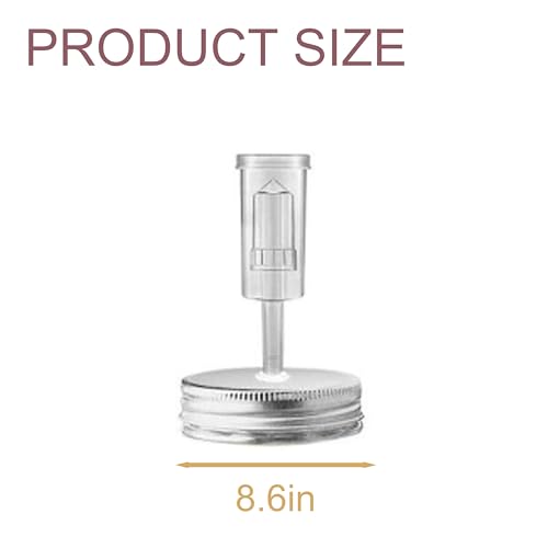 4 pack Fermentation Lids for Mason Jars Brewing & Fermentation Kit Stainless Steel Fermentation Lids with Airlock for Wide Mouth Mason Jar Fermentation