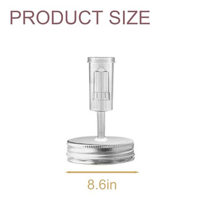 4 pack Fermentation Lids for Mason Jars Brewing & Fermentation Kit Stainless Steel Fermentation Lids with Airlock for Wide Mouth Mason Jar Fermentation