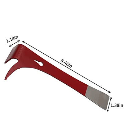 3 in 1 Stainless Steel Bee Hive Tool with J Hook, 1 Pcs Bee Hive Scraper for Lifting Frames Beekeeping Tools Bee Hive Box Scraper Knife for Beekeepers, Beekeeping Hive Tool Equipment