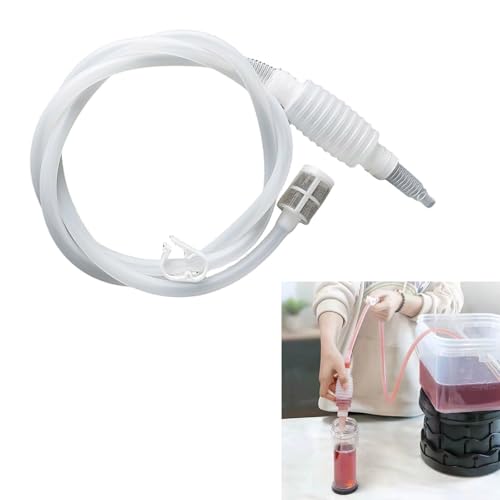 3 Piece Automatic Wine Pouring Tool Food Safe Beer Siphon Tube Pumps for Commercial and Household Applications Beer Dispensing Tool - color: C