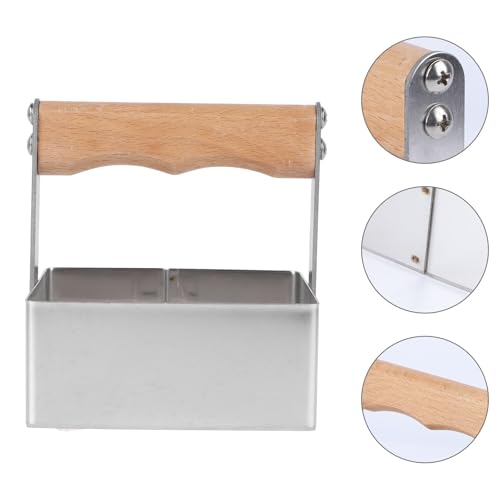 Square Honeycomb Cutter Stainless Steel Honey Cutting Tool Wooden Handle Beekeeping Supplies for Hive Cutting and Honeycomb Shaping