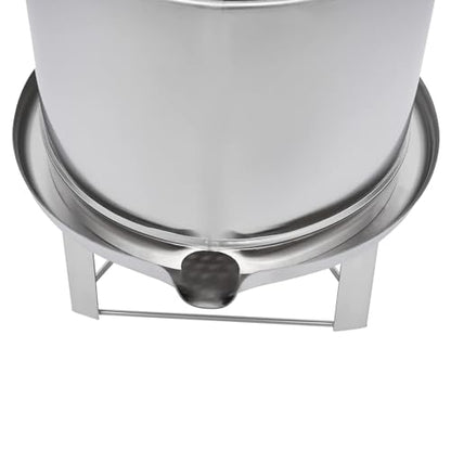 Fruit Wine Press, Manual Juice Maker 2 Stainless Steel Barrels, Honey Press Extractor for Cider Apple Grape WineTincture Vegetables Honey Olive Oil Making, 12.6L