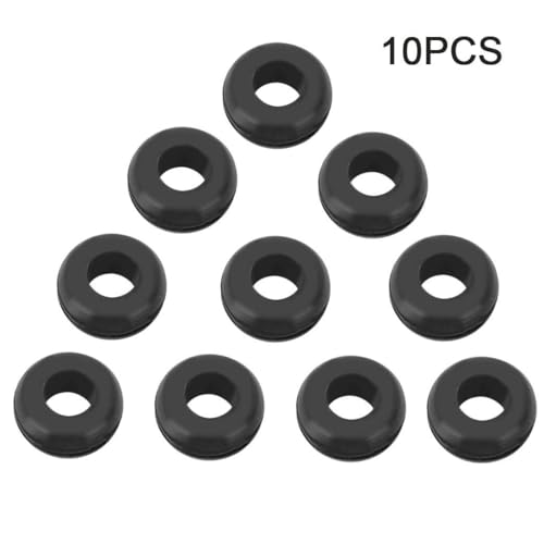 10Pcs Airlock Grommet Rings, 0.8 Inch Diameter Silicone Grommets for Fermenter Lid, Home Brewing Beer Wine Making Accessories for Bucket Fermentation Lids, Universal Fit for 15L-60L