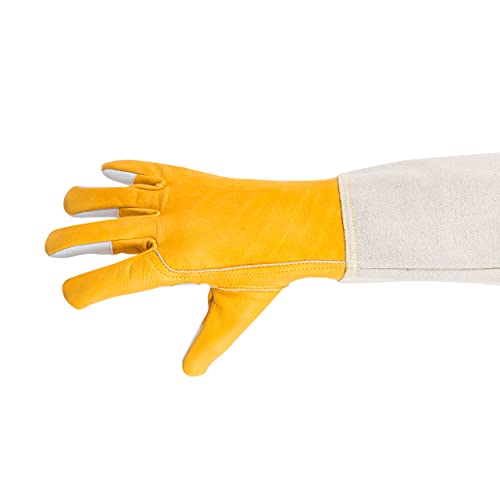 Bees & Co V57 Goatskin Beekeeper Gloves with Extended Sleeves - size: XX-Large