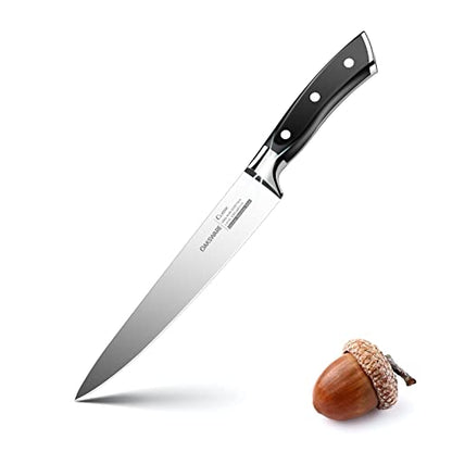 OAKSWARE 5.5 Inch Kitchen Utility Knife, German High Carbon Stainless Steel | Razor Sharp Full Tang Forged Meat Trimming & Sandwich Knife, Prep Knife & Small Chef Knife for Fruits, Cheese, Veggies, Herbs