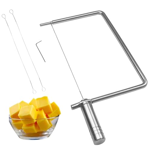 Cheese Slicer Accessories Cheese Cutter Stainless Steel Components - Great for Making Giftable Cheese Cutting Boards with This Cheese Slicer Kit (Stainless Steel Handle,1)