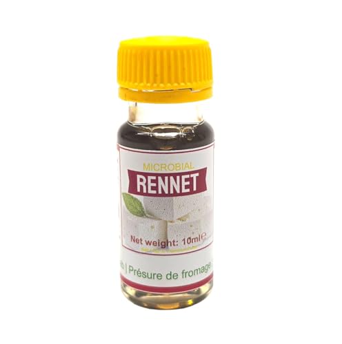 Liquid Microbial Rennet For Cheese Making, Vegetarian Milk Coagulant - 0.35 fl oz