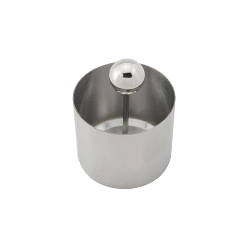 JianLing 1Set Round Cake Stick Moldlings Set Tray Dessert Moldlings Metal Baking Cutter Small Box Packaging Silver For Making Cheese Bricks and Rice Balls