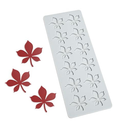 mostsom Silicone Mold 3D Hollow Leaf Lace for Baking, Chestnut Leaves Fondant Molds, Resin, Polymer Clay - Cake Cupcake Decor, Sugar Craft, Wedding Dessert (G_ Chestnut Leaves) - size: G_ Chestnut Leaves
