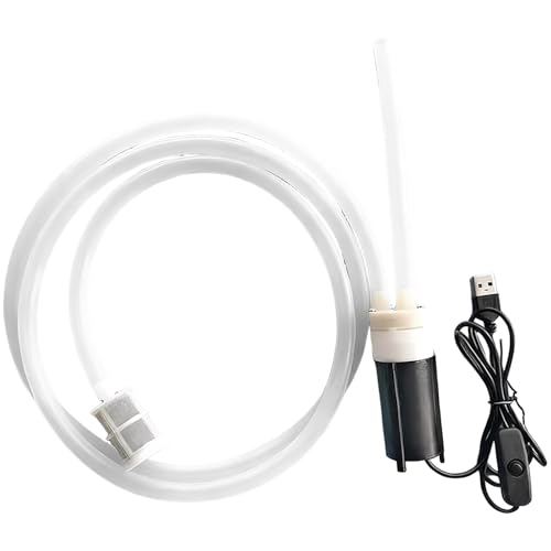 Electric Wine Pump with USB Power, Auto-Siphoning Brew Device, 3.3 Ft Hose, One-Button Operation, 3.9 X 1.4 in, for Home Brewing