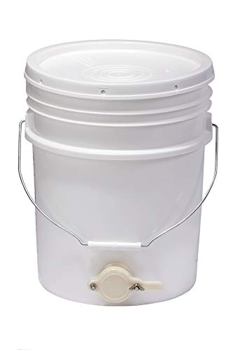 Little Giant® Plastic Honey Bucket with Gate | Beekeeping Supplies | Honey Extractor Equipment | Assembled in USA | 5 Gallon