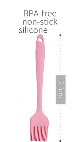 3-Pack Silicone Basting Pastry Brushes for Baking, Cooking & BBQ - Heat Resistant Up to 446°F, Dishwasher Safe
