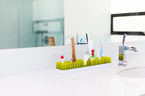 Boon Patch Countertop Baby Bottle Drying Rack - Space Saving Bottle Rack for Drying and Organization - Kitchen Baby Needs - Baby Bottle-Feeding Supplies - Green and White