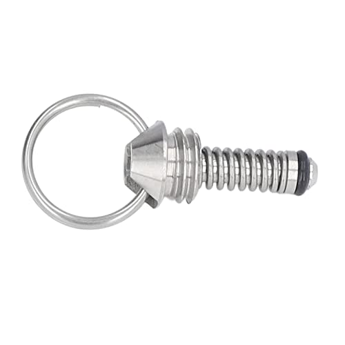 Beer Keg Relief Valve, 304 Stainless Steel Pressure Release Valve Replacement for Lock Keg Lid, 3PCS Set with Pull, Rustproof & for Home