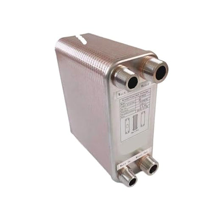 Female Thread Plate Wort Chiller Version 60 Plates Plate Heat Exchanger Water Wort Chiller Cooler 304 Stainless Steel