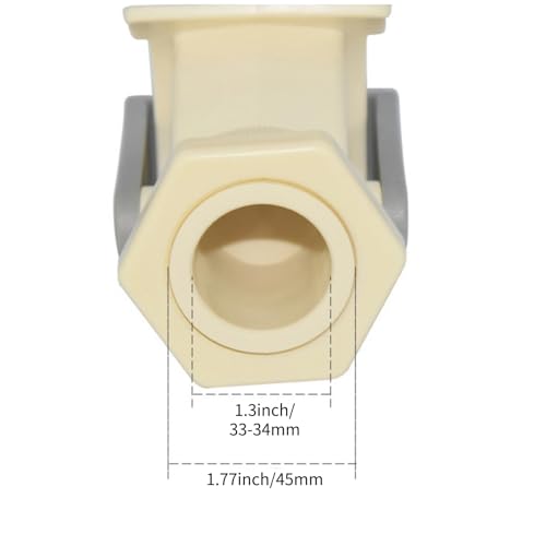 Honey Gate Valve with Ergonomic Ball Handle Plastic Bee Honey Tap Beekeeping Bottling Tool for Honey Extractor Equipment