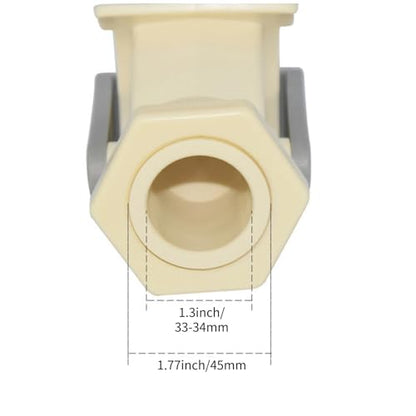 Honey Gate Valve with Ergonomic Ball Handle Plastic Bee Honey Tap Beekeeping Bottling Tool for Honey Extractor Equipment