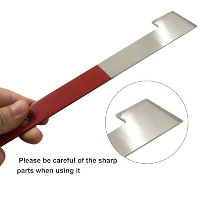 Zorfeter 2 Pack Stainless Steel 10.5 Inch Bee Hive Tool, J Hook Bee Frame Lifter Lightweight Scraper, Durable Beekeeping Equipment for Beekeepers