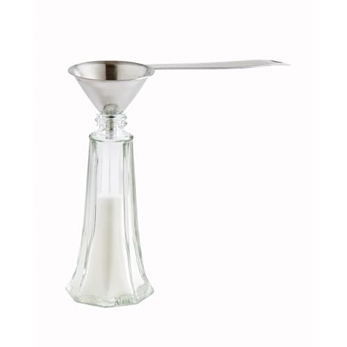 HIC Kitchen Condiment Funnels with Handles, Stainless Steel, Set of 3, 0.5-Ounces, 0.75-Ounces, and 2-Ounce Capacities - style: Set of 3, Condiment Funnels with handles