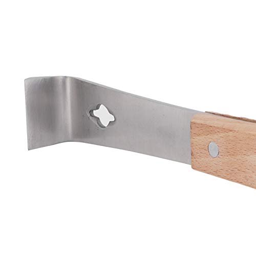 Beekeeping Knife, Premium Stainless Steel, Honey Scraper, Ergonomic Wood Handle for Efficient Wax Removal and Frame Pryi