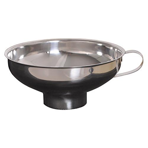 Wide-Mouth Canning Funnel With Handle For Mason Jar,Stainless Steel Kitchen Funnel For Regular and Wide Mouth Jars