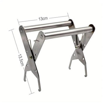 Bee Hive Frame Grip 2pcs Bee Hive Frame Holder Capture Frame Grip Beehive Clip Clamp Grasp Beekeeping Accessories Increase Honey Bee Tool Silver for Beekeeeper