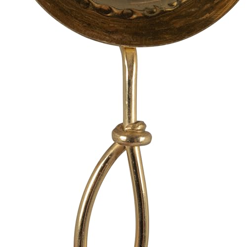 Creative Co-Op Set of 4 Hammered Stainless Steel Scoops, Gold Finish - color: Brass