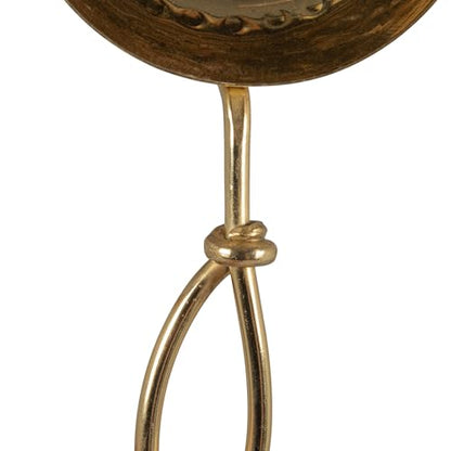 Creative Co-Op Set of 4 Hammered Stainless Steel Scoops, Gold Finish - color: Brass