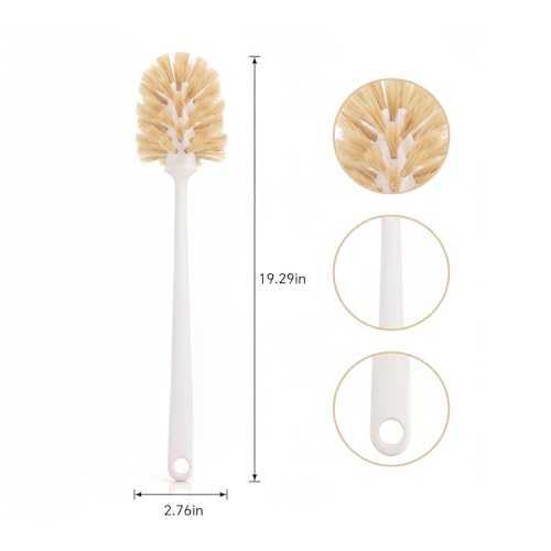Bottle Brush Cleaner,Long Plastic Handle,Soft Bristle&Non-Scratch,Cleans and Scrubs Hard to Reach Coffee Cups,Mason,Thermos,Glass Bottle,Beer Bottles,Wine Bottles,Baby Bottle,Mugs - size: 1 Pack - Long Handle Brush