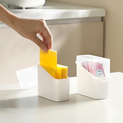 Food Storage Containers with Lids Sliced Cheese Container for Fridge Stackable Multifunctional Stackable 1PCS - color: White