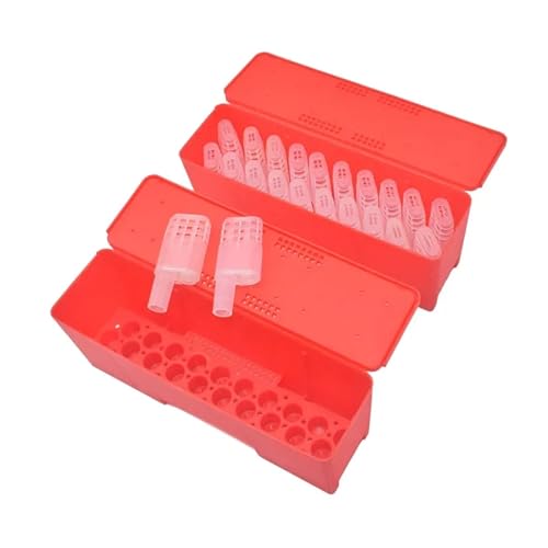 Queen Bee Cage 1 Set Beekeeping King Cage Queen Bee Transport Box with Transparent Cages Incubator Tools for Beekeeping Supplies