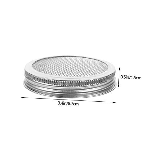 4pcs Stainless Steel Sprouting Lids for 70/86mm Mason Jars Sturdy Mesh Strainers for Bean Sprout Kit Easy to Use for Home Germination and Fermentation