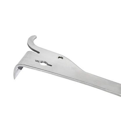 SEIWEI 2 Pack Stainless Steel Bee Hive Scraper with J-Hook Polished Beekeeping Tools Thumb Bee Honey Knife and Hive Scraper for Beekeepers