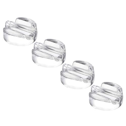 INOOMP Glass Fermentation Weights for Mason Jars, Wide Mouth Flat-bottomed Glass Lids for Fermenting and Canning, Kitchen Jar Accessories Set of 4