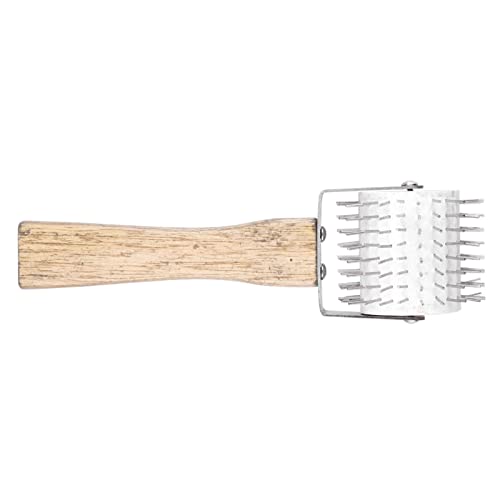 ZJchao Beekeeper Uncapping Roller Tool – Stainless Steel Needle Roller for Efficient Honey Extraction, Compatible with Standard Beekeeping Frames
