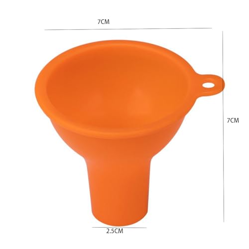 Leadigol Wide Mouth Funnel, 4 Pieces Funnels for Kitchen Use Silicone Funnels, Silicone Funnel Food Funnel, for Jars Jam Spice Filling Bottles Liquid Oil and Powder