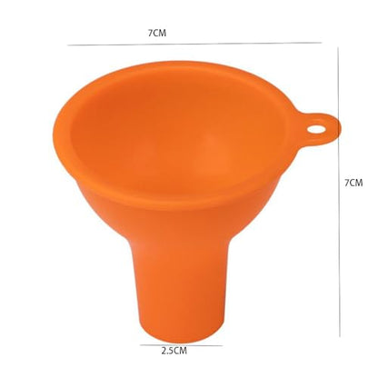 Leadigol Wide Mouth Funnel, 4 Pieces Funnels for Kitchen Use Silicone Funnels, Silicone Funnel Food Funnel, for Jars Jam Spice Filling Bottles Liquid Oil and Powder