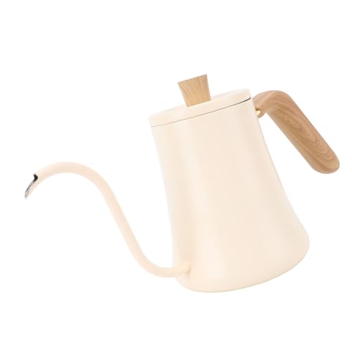 Gooseneck Coffee Kettle 304 Stainless Steel Pour Over Kettle 600ml with Thermometer Ergonomic Handle for Drip Coffee and Tea Brewing At Home Office Travel
