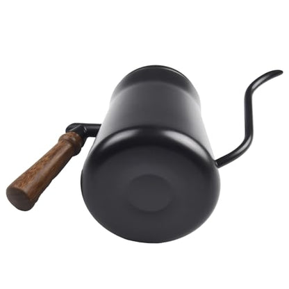 Gooseneck Kettle with Thermometer, 650-850ML for Stainless Steel Pour Over Coffee Pot, Narrow Spout for Precise Brewing, Drip Coffee Maker for Home Cafe