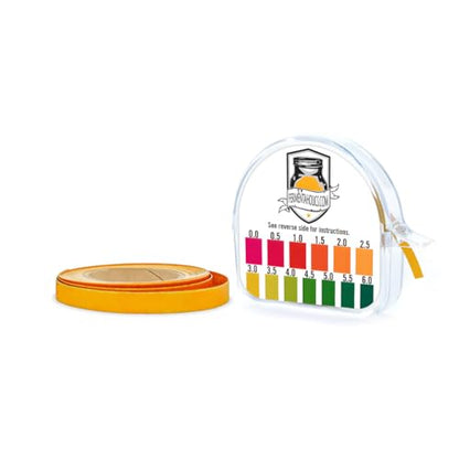Fermentaholics Kombucha & Fermentation pH Test Strips – Instant Read pH Strips Dispenser for Brewing & Fermentation, pH Range 0–6 (pH Roll Dispenser) - size: pH Test Roll