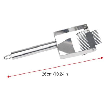 Stainless Steel Honeys Cutting Tool Reverse Hook Uncapping Fork with Ergonomic Handle Bees Hives Scraper Beekeeping Tool