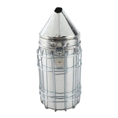 VBESTLIFE Bee Smoker, Beekeeping Smoker with Cool Smoke Calming, Stainless Steel for Beehive Maintenance, Heat, Perforated Fire Base, Side Hook, Precise Nozzle