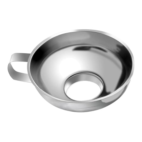 Canning Funnel - Grade Stainless Steel Wide Mouth Funnels for Kitchen Use | Supplies Kit for Wide and Regular Mason Jars - color: S