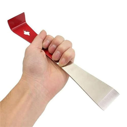 Steel Hive Tool Stainless Steel Hive Scraper Tools Beekeeper Tool for Prying Bee Hives Apart Lifting Frames and Bent Edge (1Pcs) - size: 1Pcs
