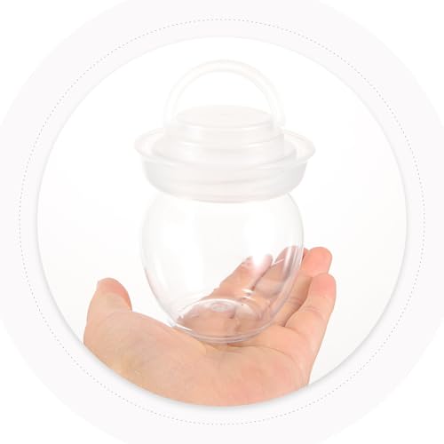 Garneck 6pcs Transparent Pickle Storage Jars with Handles Sealing Fermenting Crocks for Vegetables Household Venting Jar for Kimchi Sauerkraut and Pickling