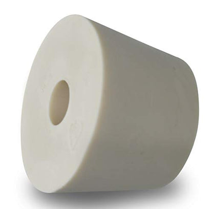 Rubber Stopper- Size 8- Drilled