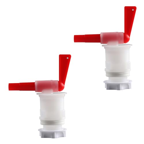 2 Pack Homebrew Bottling Spigot 5 Gallon Plastic Fermentation Faucet with Barbed Outlet for Beer Wine Making Fermenter Bucket by GWENBHMTOOL