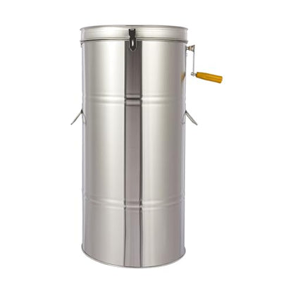 DNYSYSJ Two-Frame Honey Machine, Large Stainless Steel 2 Frame Manual Honey Extractor Beekeeping Equipment for Farm